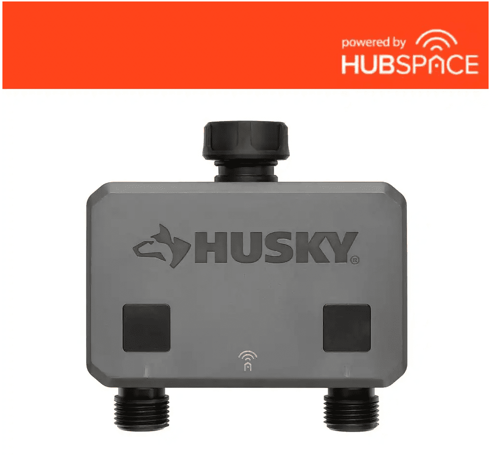 Husky Smart Watering Timer for Irrigation and Sprinklers Powered by Hub Space