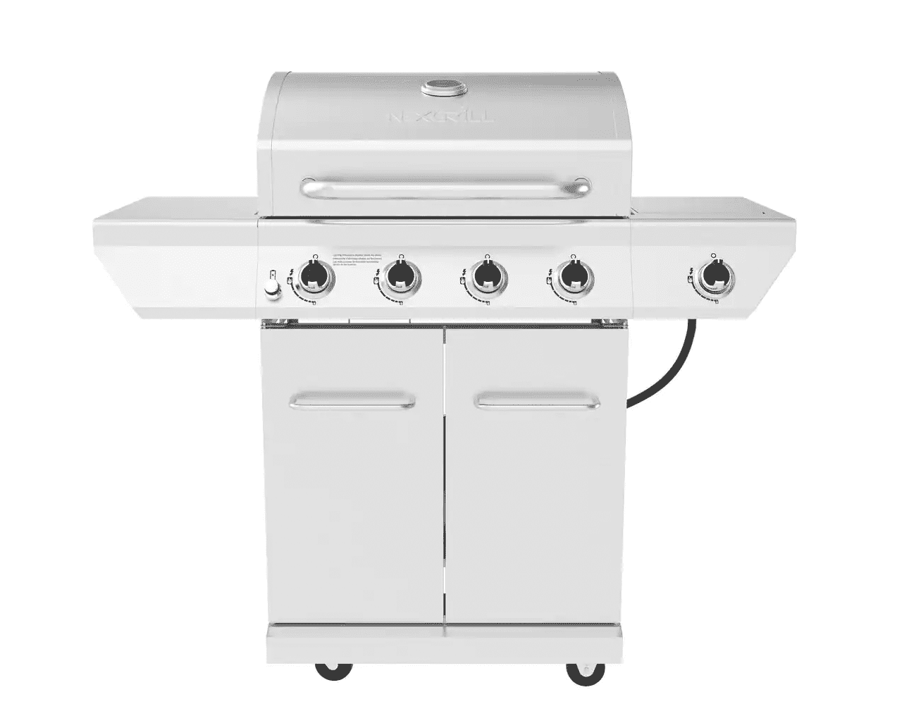 Nexgrill 4-Burner Propane Gas Grill in Stainless Steel with Side Burner