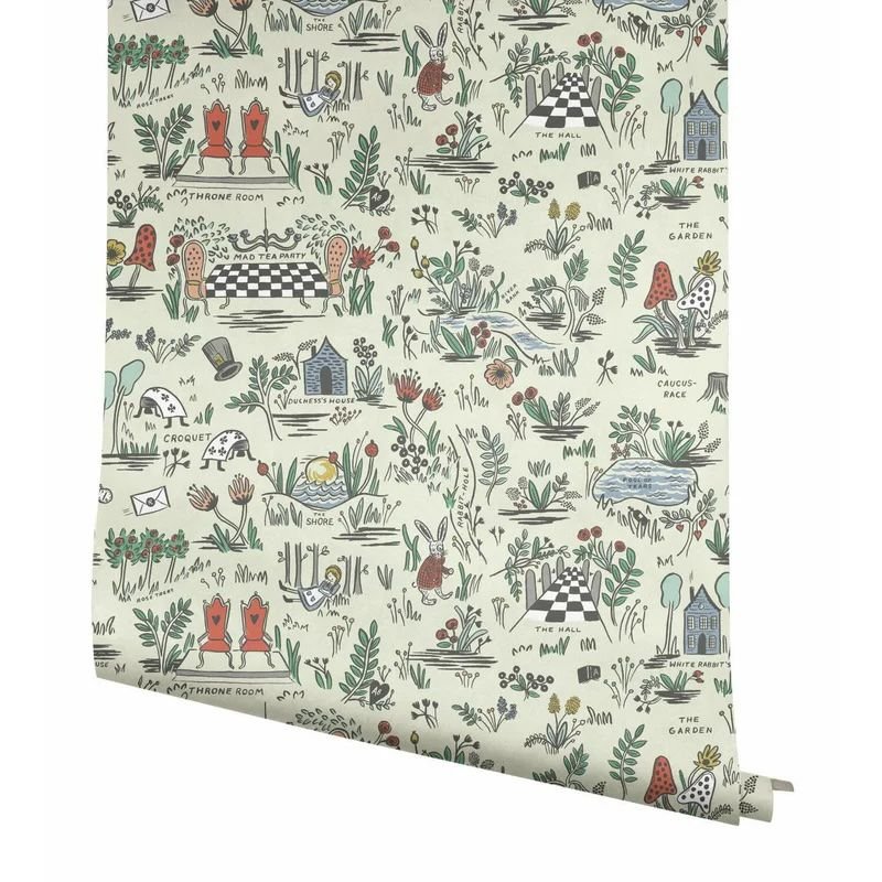 President's Day - Wayfair - Rifle Paper Co - Wonderland Peel and Stick Wallpaper