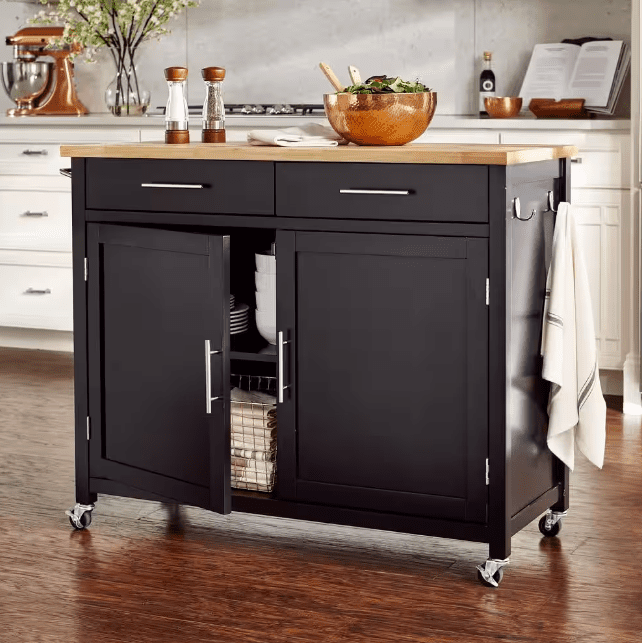 Rolling kitchen cart