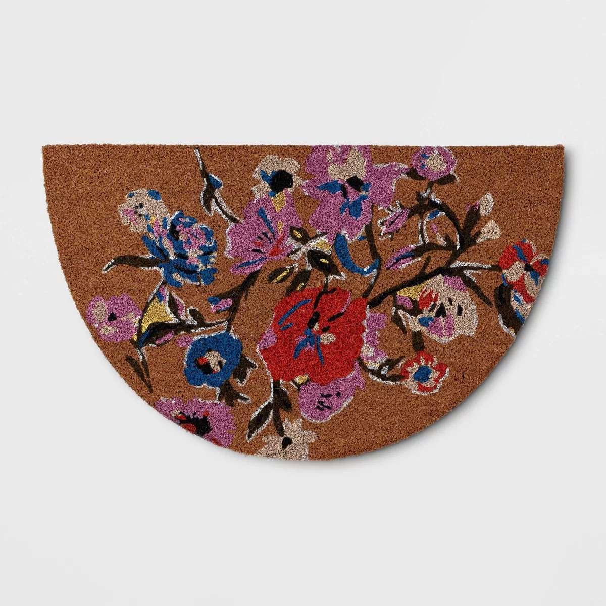 Threshold Florissimo Half-Circle Outdoor Door Mat
