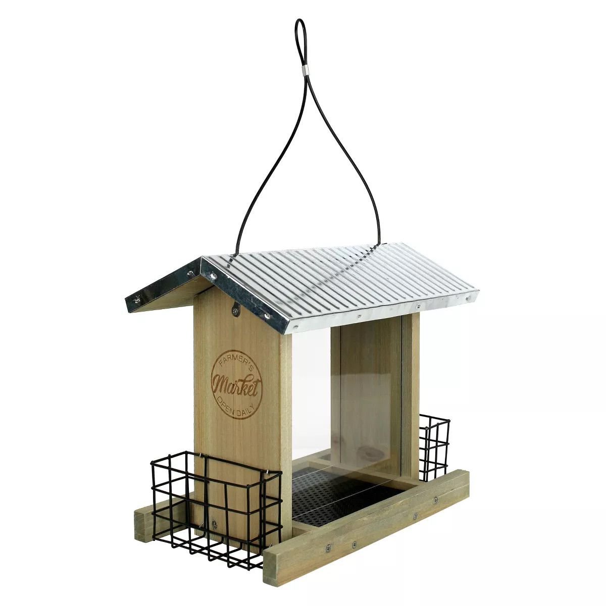 Nature's Way Wild Wings 3qt Hopper Feeder with Suet Cages