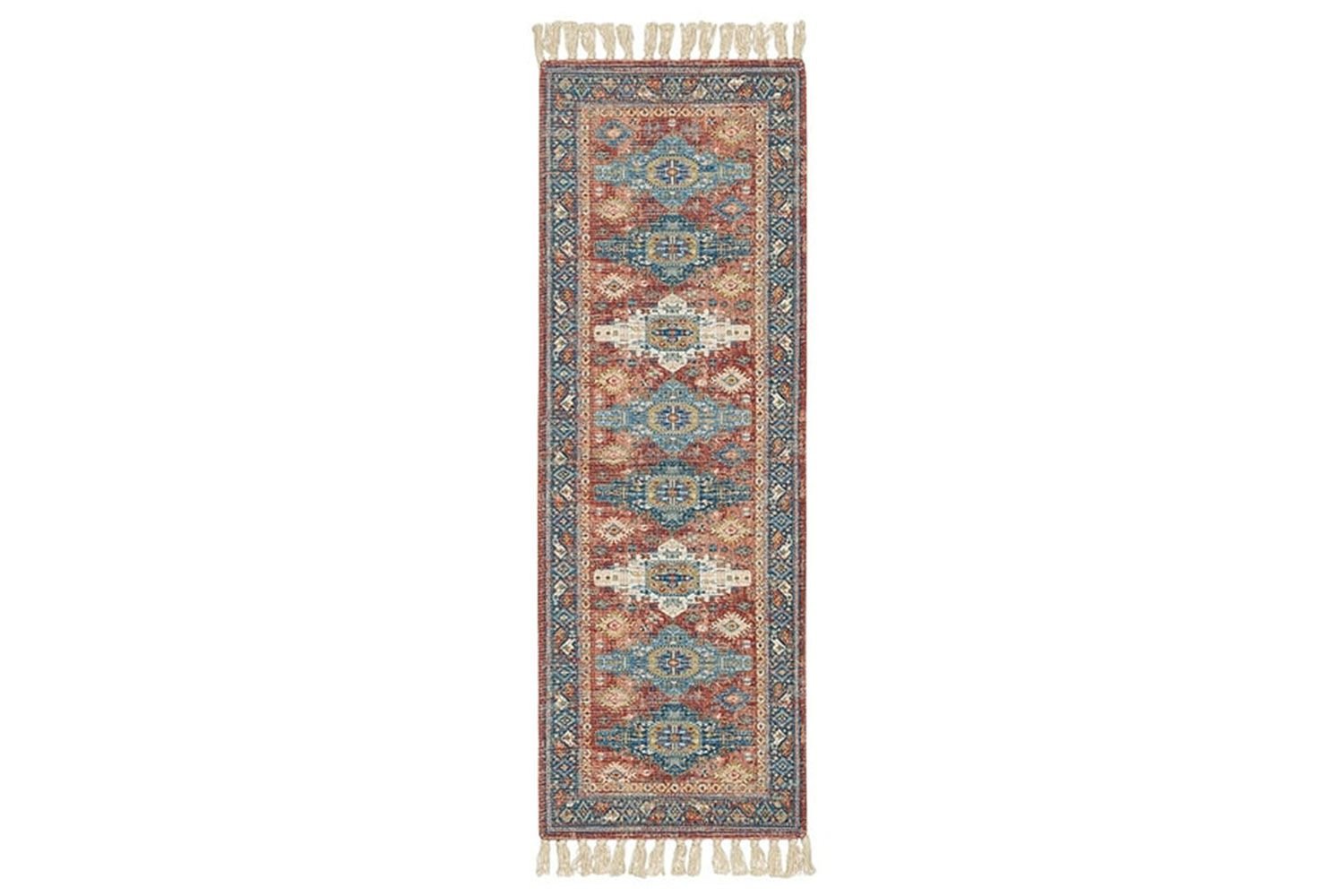 Walmart Mainstays Wexford Red Vintage Indoor Runner Rug