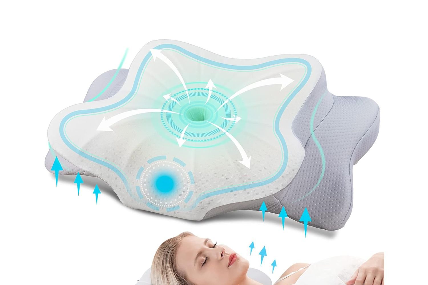  DONAMA Cervical Pillow for Neck and Shoulder,Contour Memory