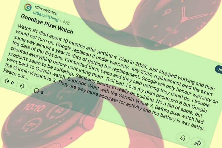 Google Pixel Watch 3 complaint sample 3.
