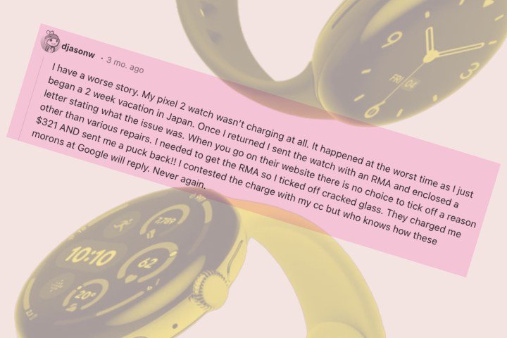Google Pixel Watch 3 complaint.
