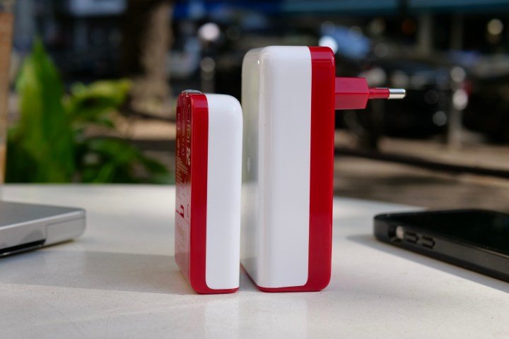 The side of the PlugBug charger.
