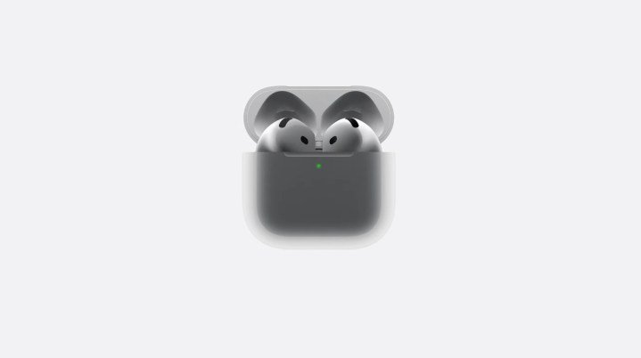 AirPods 4 in case.