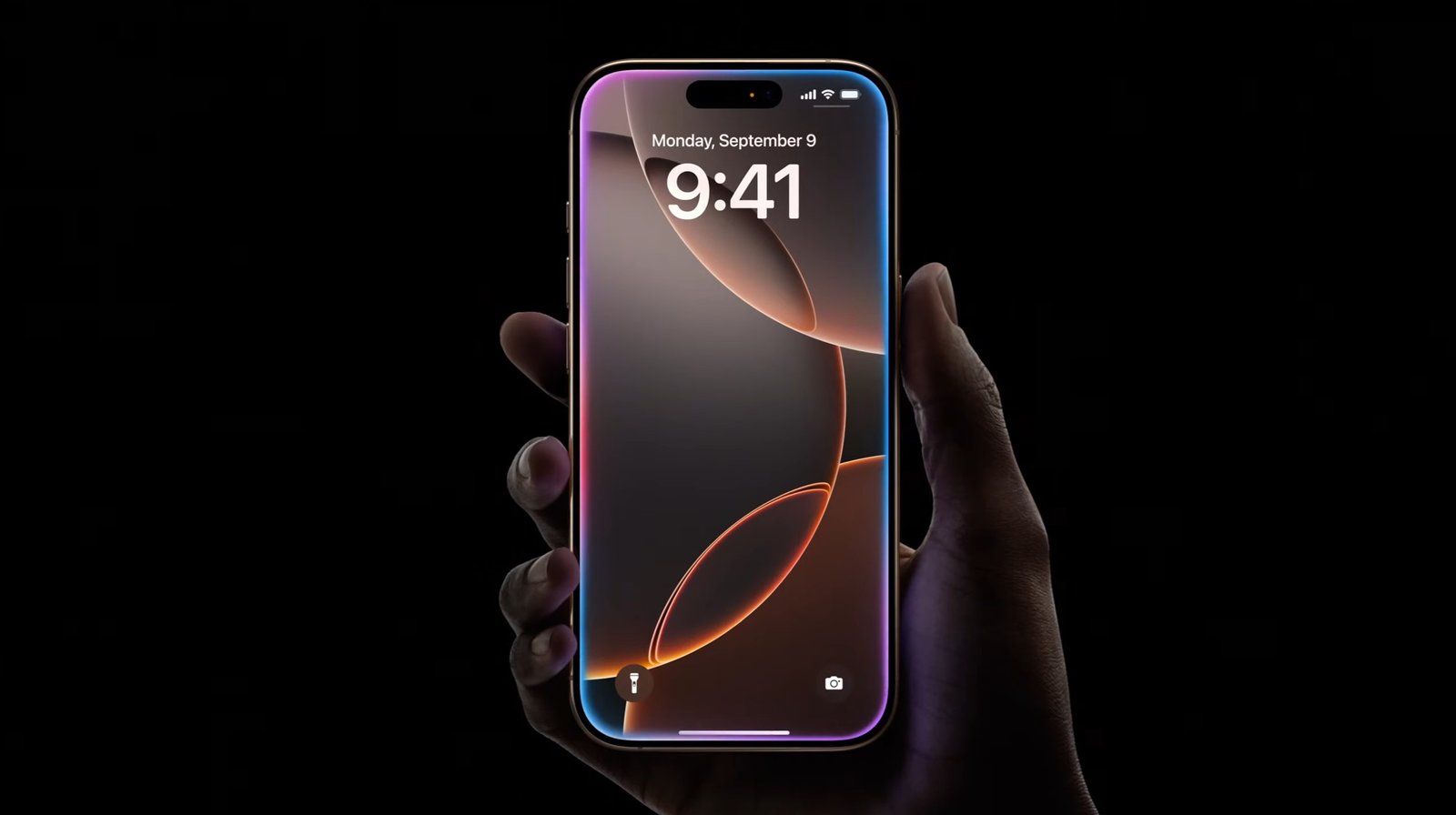 iPhone 16 Pro in the hands of a user.