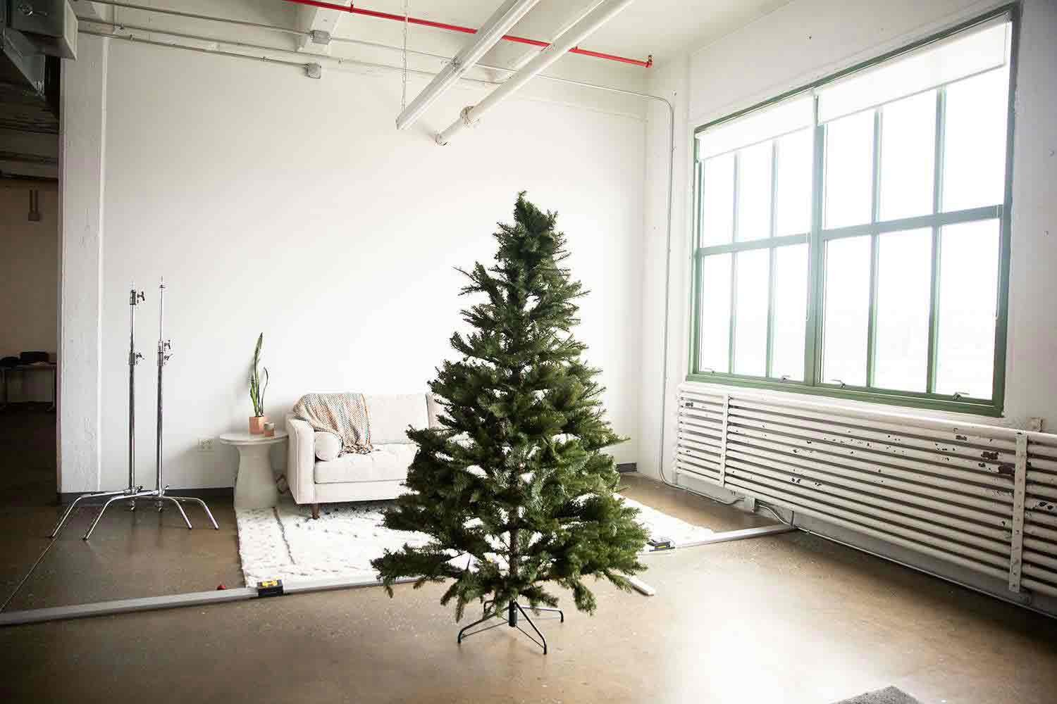 Puleo International 7-Foot Un-Lit Fraser Fir Artificial Christmas Tree