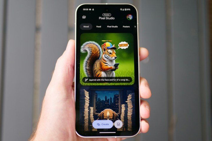 Pixel Studio on the Google Pixel 9.