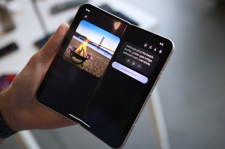 The Pixel Studio app running on the Google Pixel 9 Pro Fold.