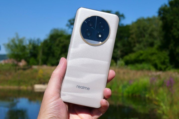 A person holding the Realme 13 Pro+.