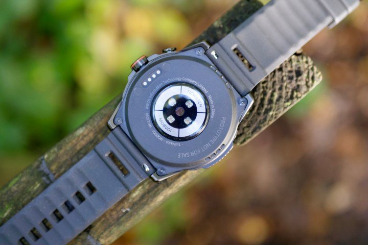 The back of the Mobvoi TicWatch Atlas.