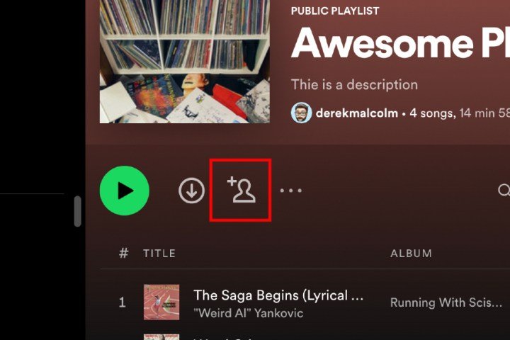 How to add collaborators to Spotify collaborative playlists.