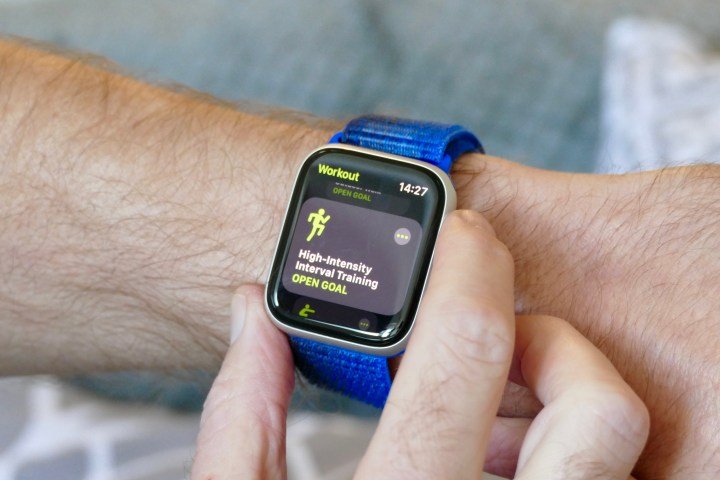 Workout mode on the Apple Watch SE 2.