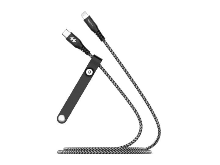 The HyperDrive USB-C to Lightning Cable on a white backgrouond.