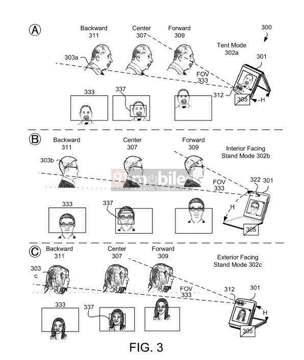 A screenshot of Motorola's patent filing.