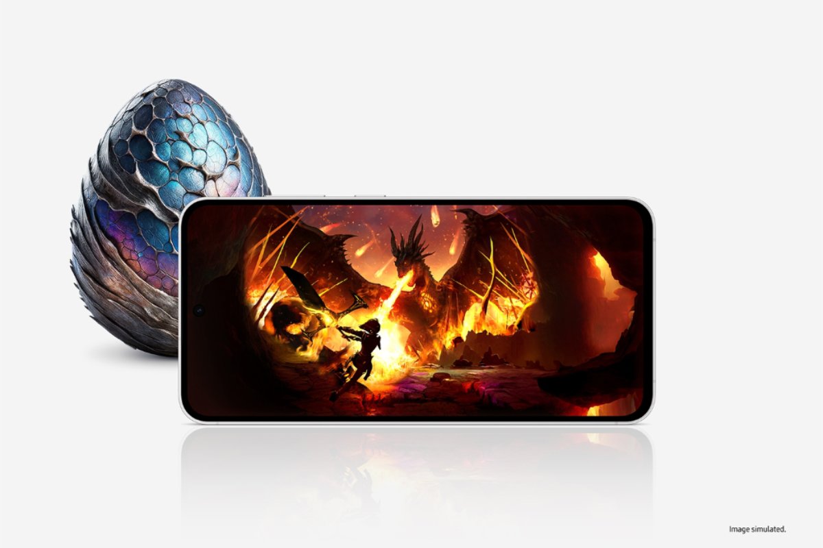 Official render of the Galaxy S24 FE display.