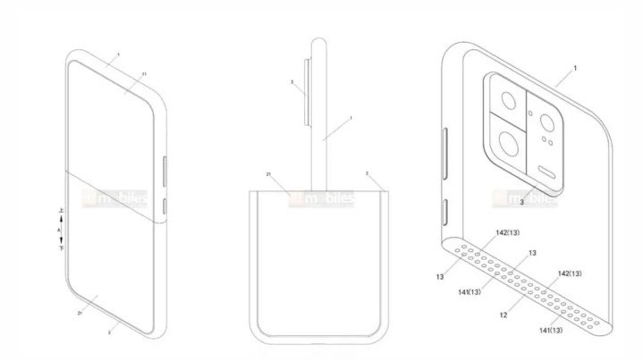 Xiaomi patent filing for a potential new phone