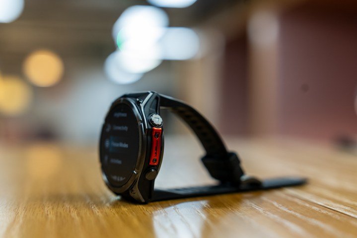 Button guard on the side of the Garmin Fenix 8