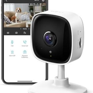TP-Link Tapo 1080P Indoor Security Camera for Baby Monitor, Dog Camera w/Motion Detection, 2-Way Audio Siren, Night Vision, Cloud & SD Card Storage, Works w/Alexa & Google Home…