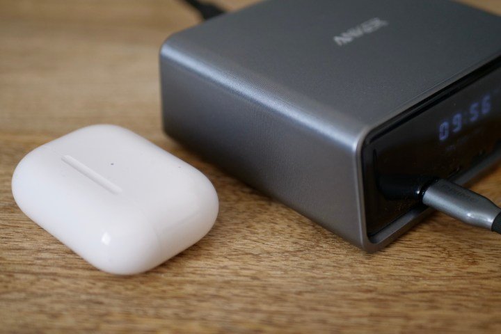 The Anker Prime 250W Charging Station's metal case.