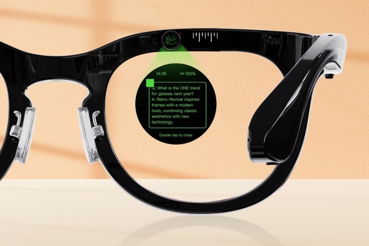 A render showing the Halliday AI Glasses' screen.