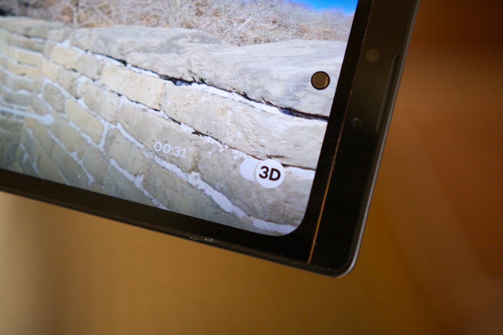 3D toggle on Leia's 3D prototype phone.