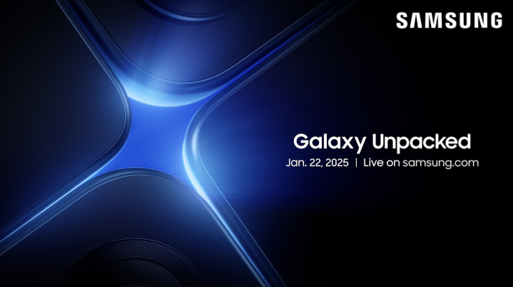 A photo of Samsung's invite for Galaxy Unpacked January 2025.