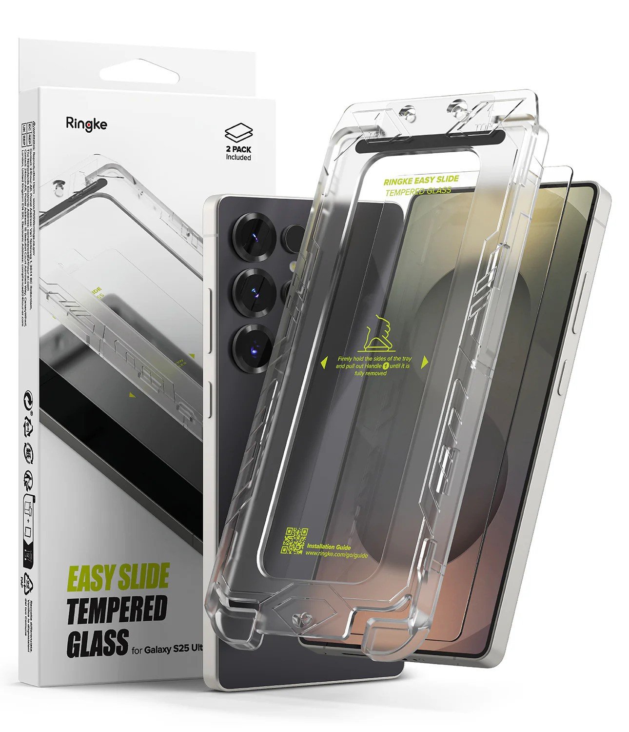 Ringke Easy Slide Tempered Glass Screen Protector for Samsung Galaxy S25 Ultra
