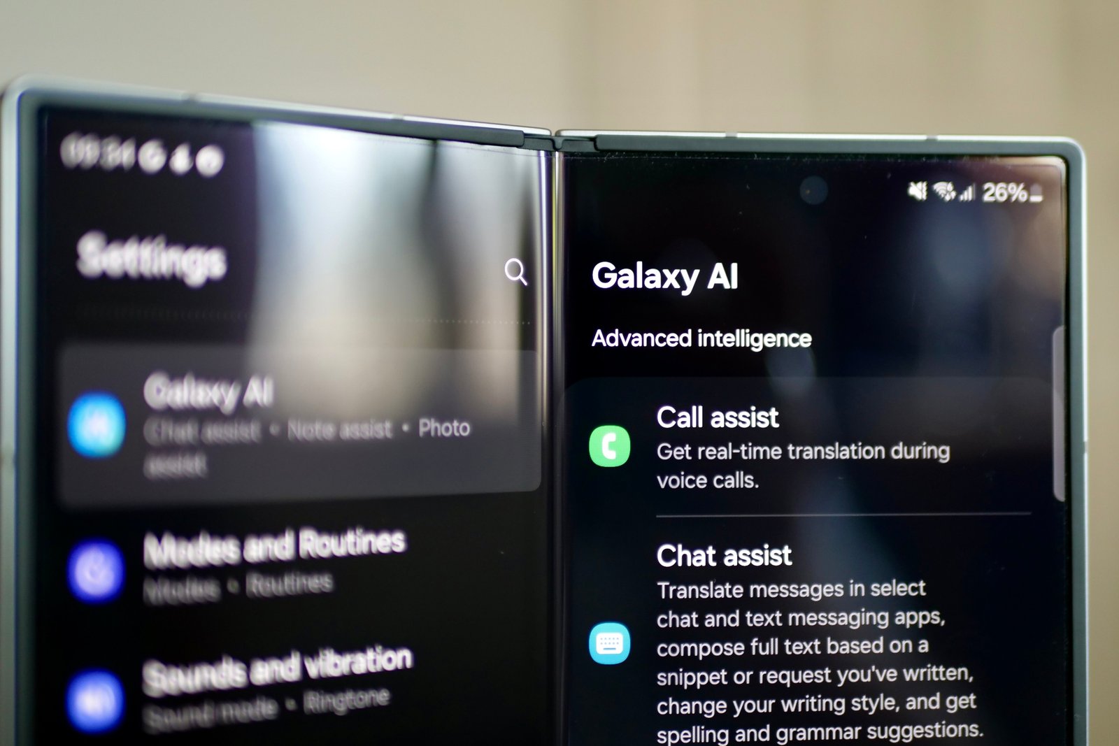 Samsung Galaxy AI on the Galaxy Z Fold 6.