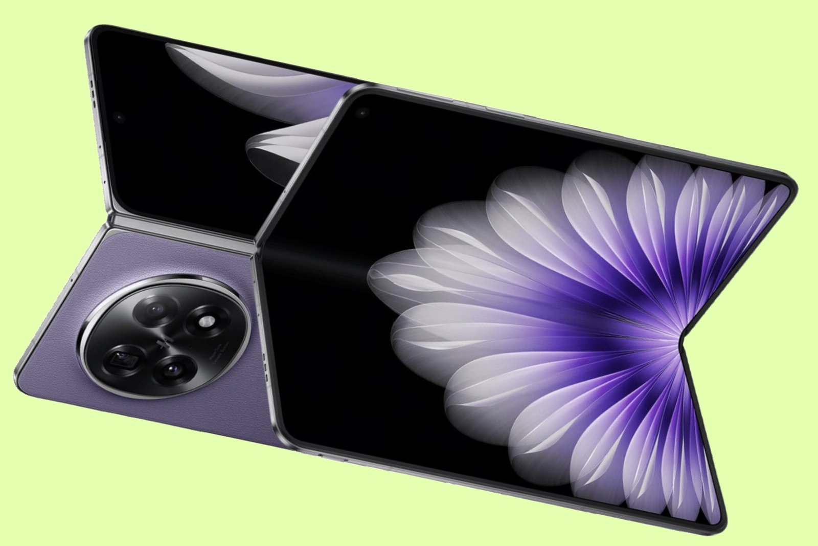 Oppo Find N5 in purple.