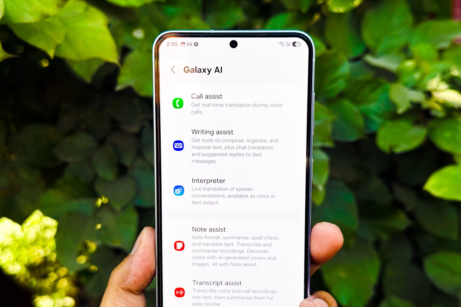Galaxy AI setup on Samsung Galaxy S25.