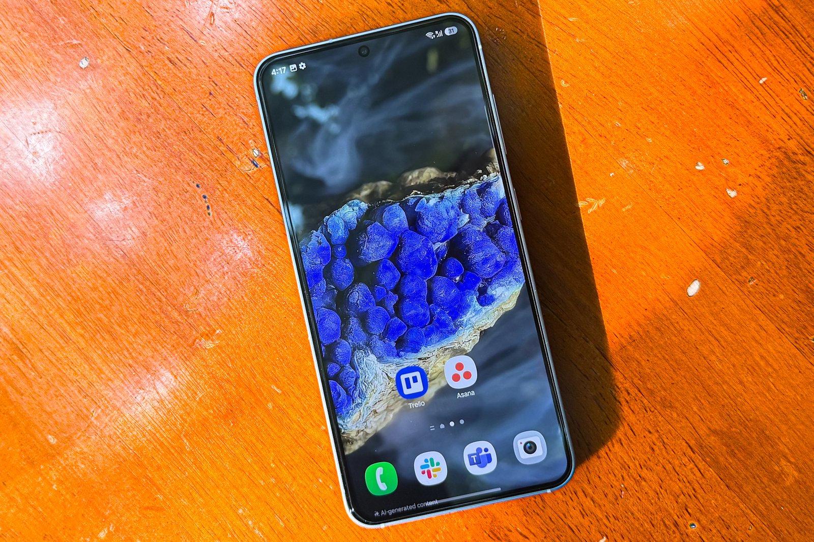 Home Screen view of Samsung Galaxy S25.
