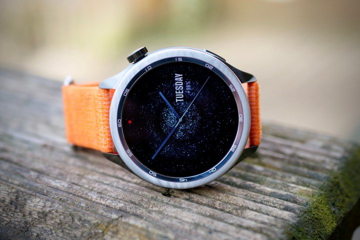 The Xiaomi Watch S4 from the front.