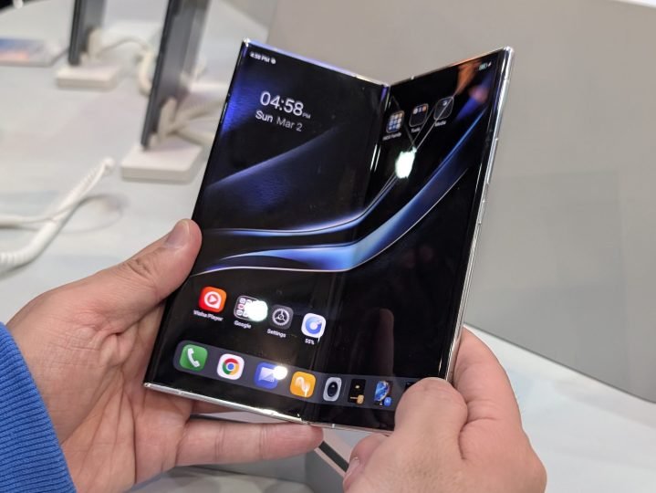 Tecno Phantom Ultimate 2 partially unfolded