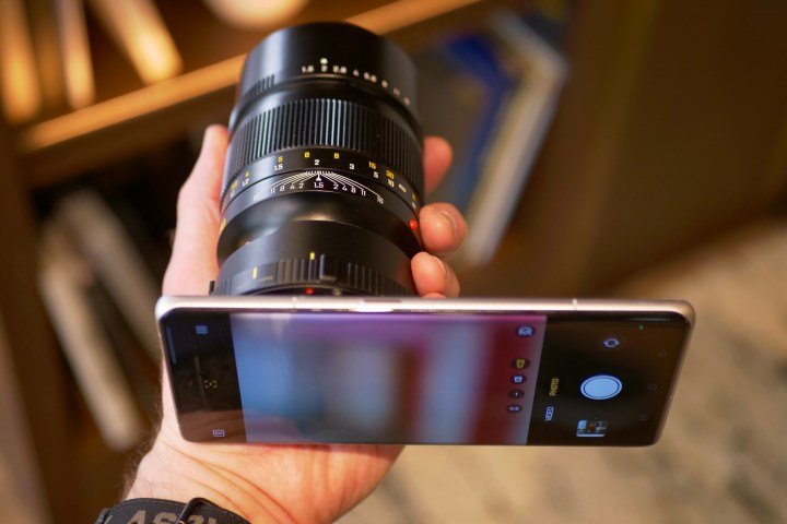 A person holding the Realme Ultra concept phone.