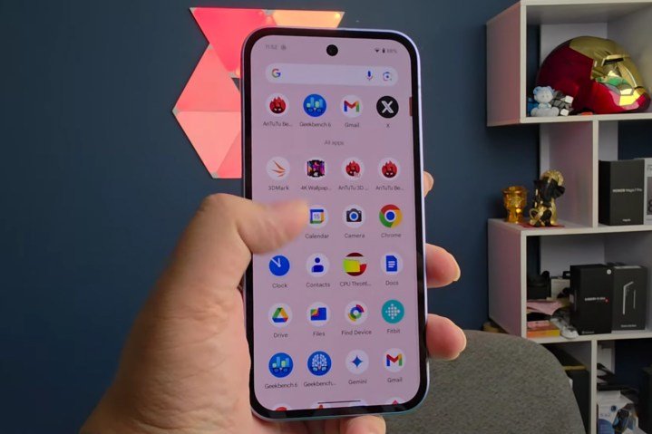App drawer on the Google Pixel 9a.
