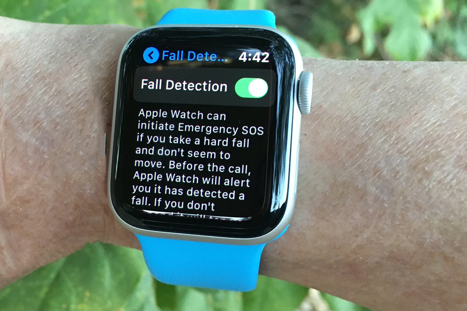 The Apple Watch's Fall Detection Feature.