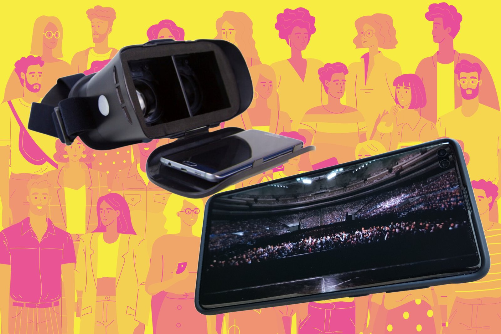 Smartphone-based VR kit for speech training.