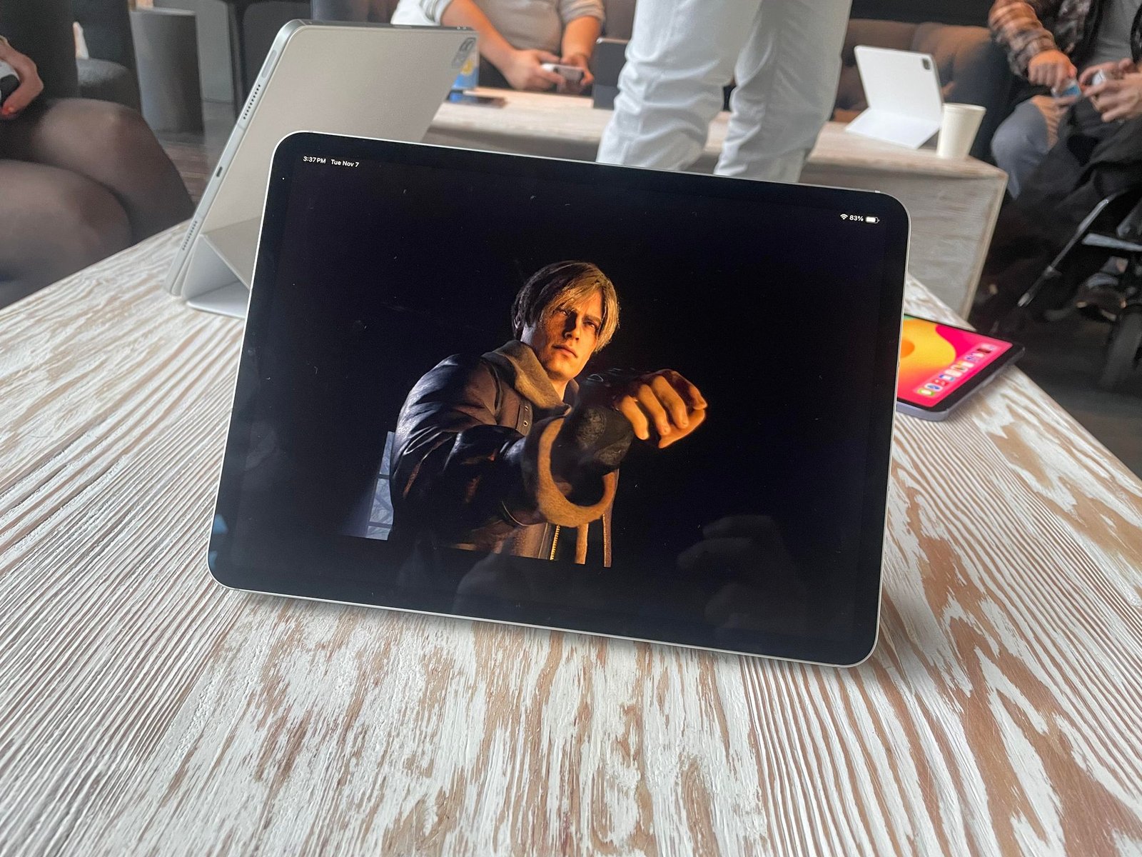 Playing Resident Evil on iPad Pro