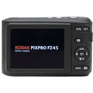 KODAK PIXPRO Friendly Zoom FZ45-BK 16MP Digital Camera with 4X Optical Zoom 27mm Wide Angle and 2.7″ LCD Screen (Black)