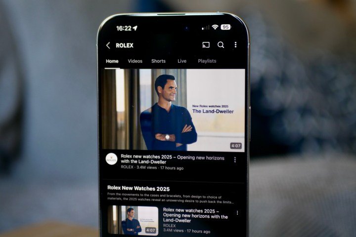 The official launch video of the Rolex Land Dweller on an iPhone 16 Pro Max.