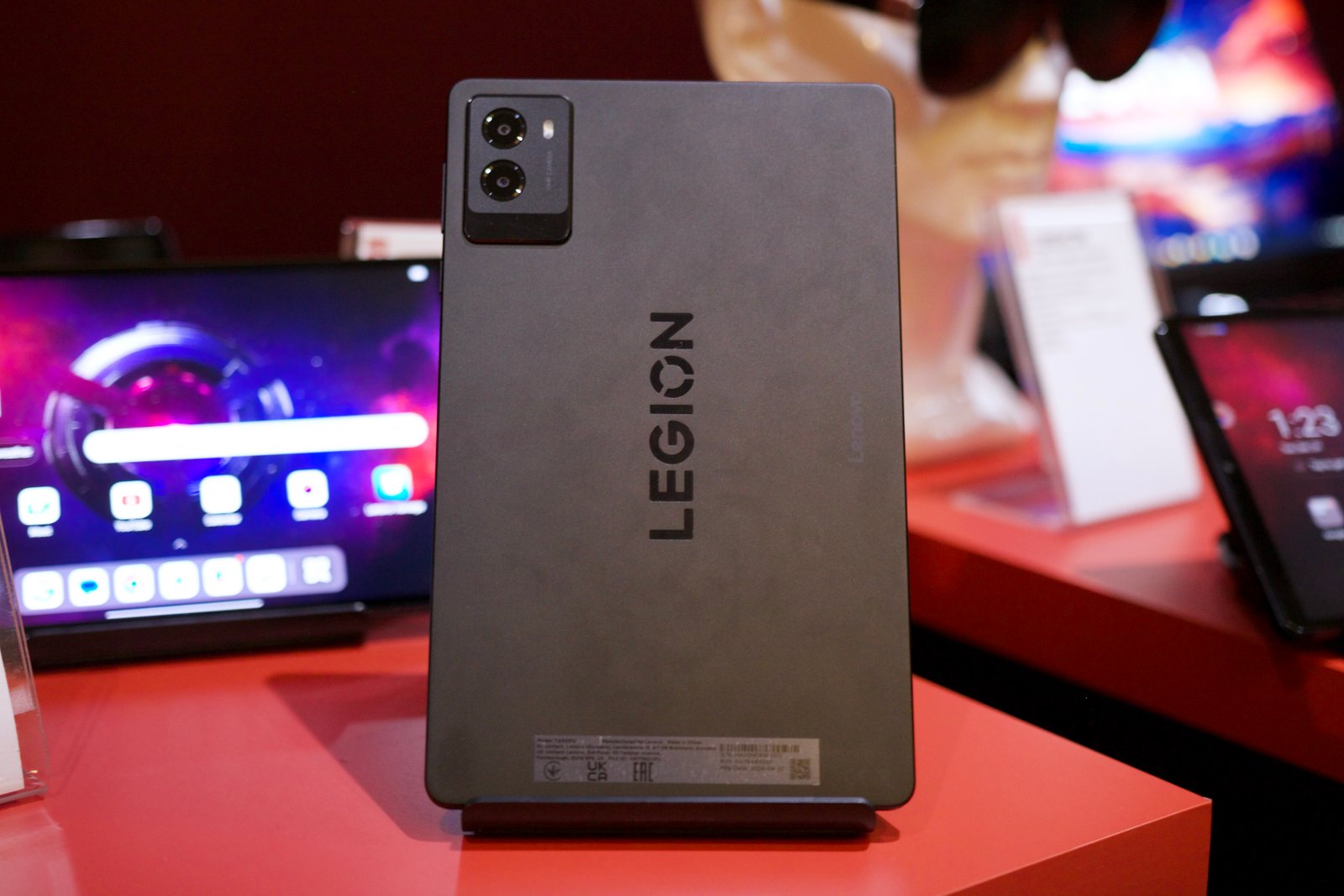 The back of the Lenovo Legion Tab Gen 3.