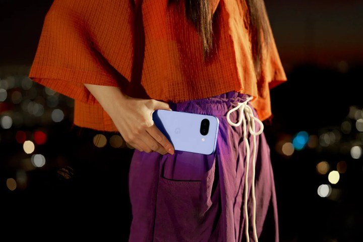 Pixel 9a in iris being held by someone