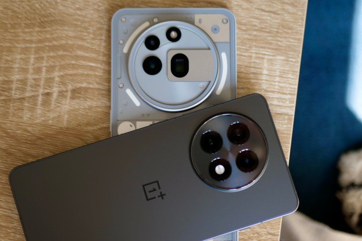 The OnePlus 13R and the Nothing Phone 3a Pro's cameras.