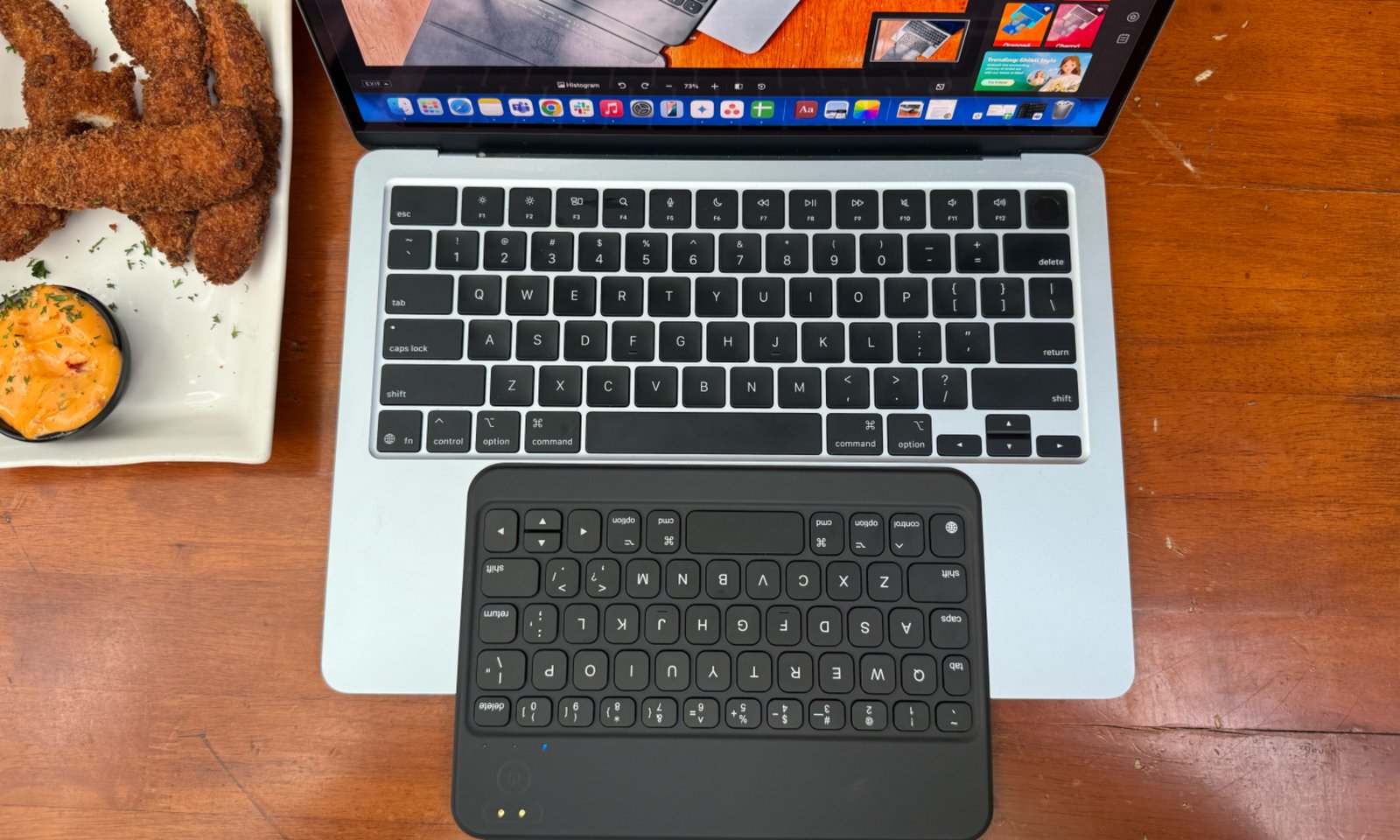 Macbook Air deck and the HOU Keyboard for the iPad mini.