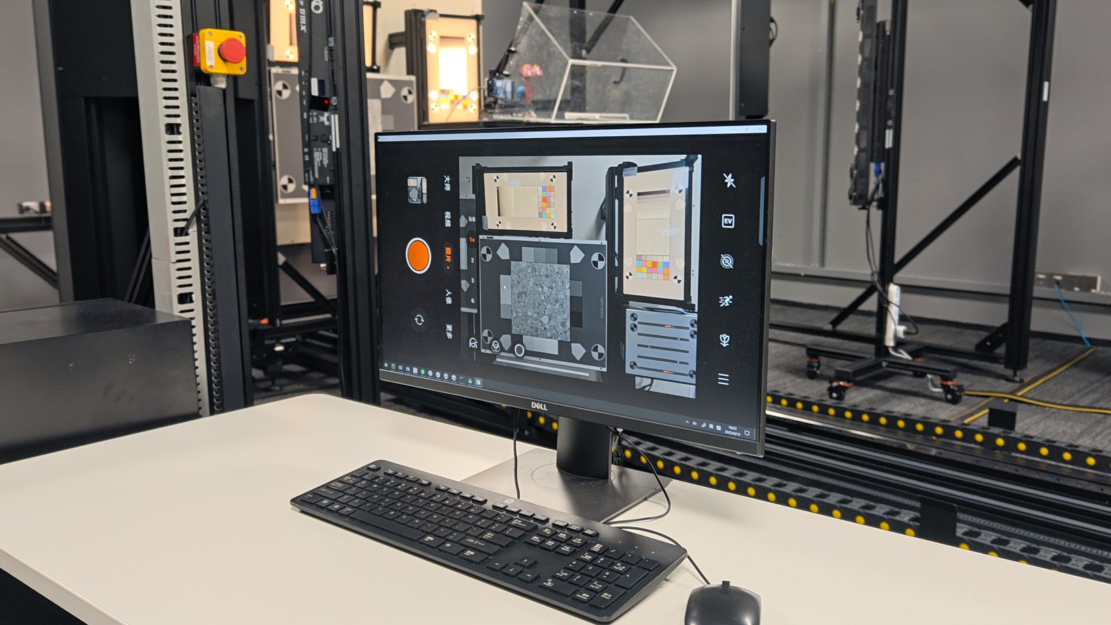 A computing running HDR image tests at the imaging lab in Oppo's new Binhai Bay campus in Shenzhen, China