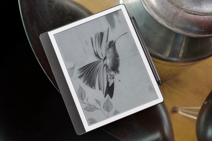The Amazon Kindle Scribe's cover screen.